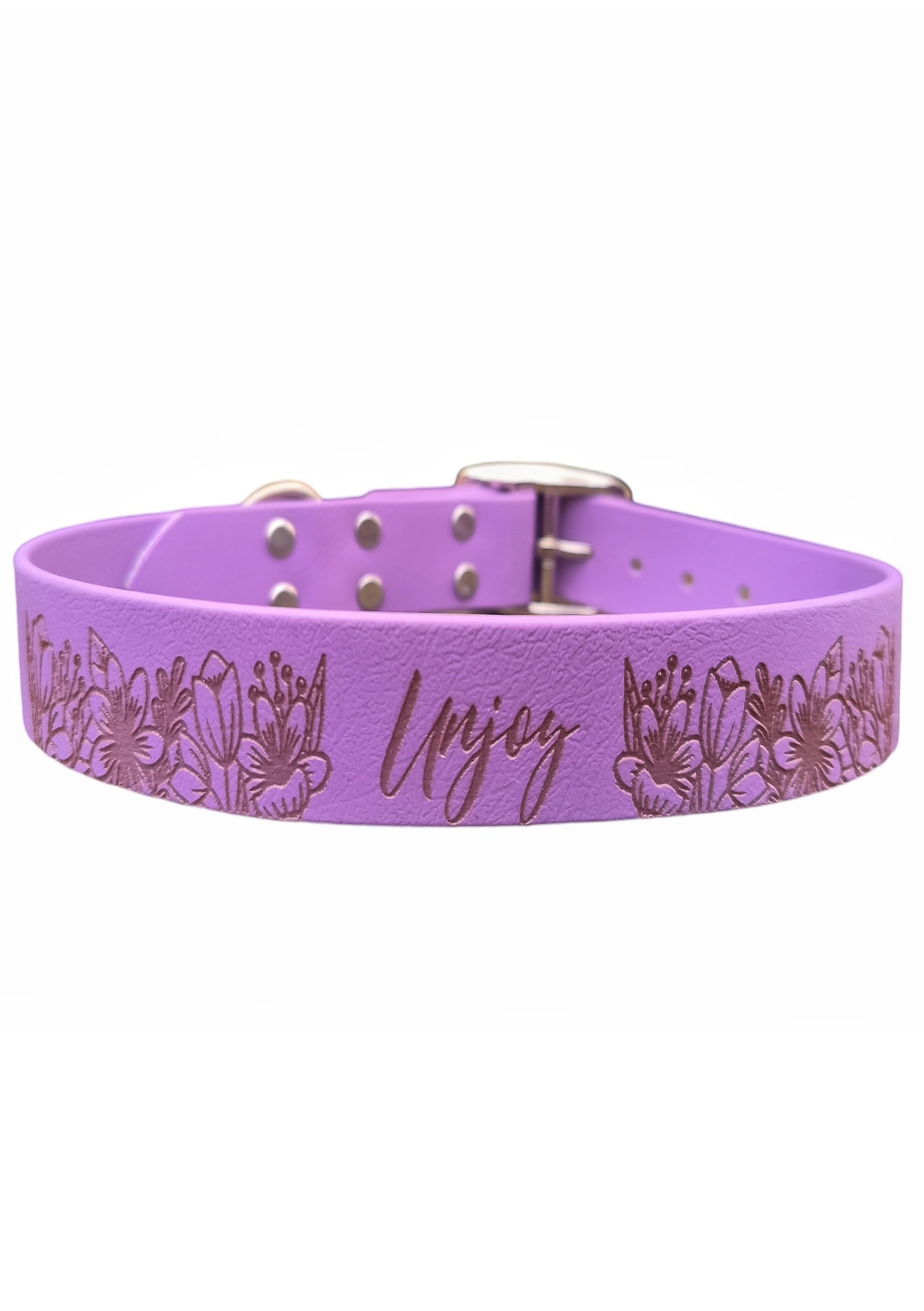 Collier chien Fleurs